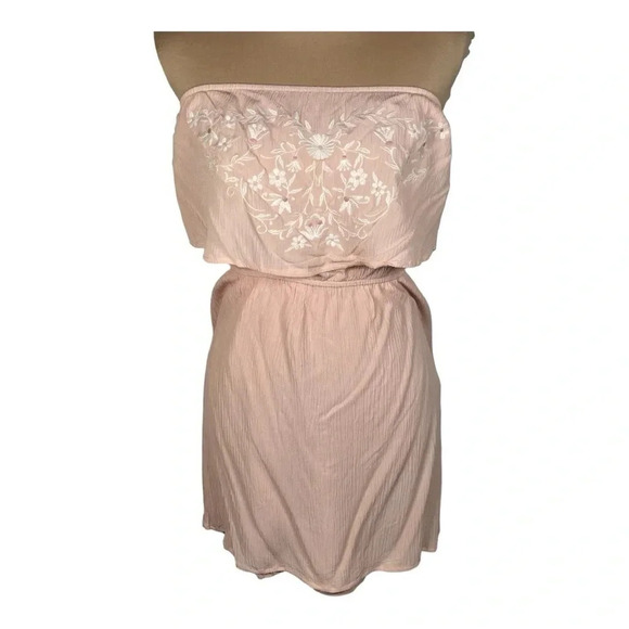 White Crow 🐦⬛ Embroidered Strapless Dress Small - Picture 1 of 5